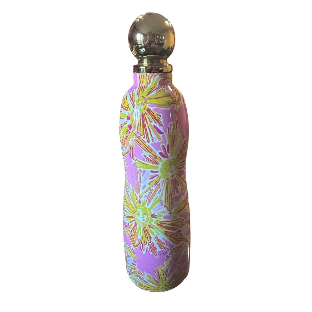Lilly Pulitzer Squeeze The Day Water Bottle Stainless Steel 24 oz Be The Shine